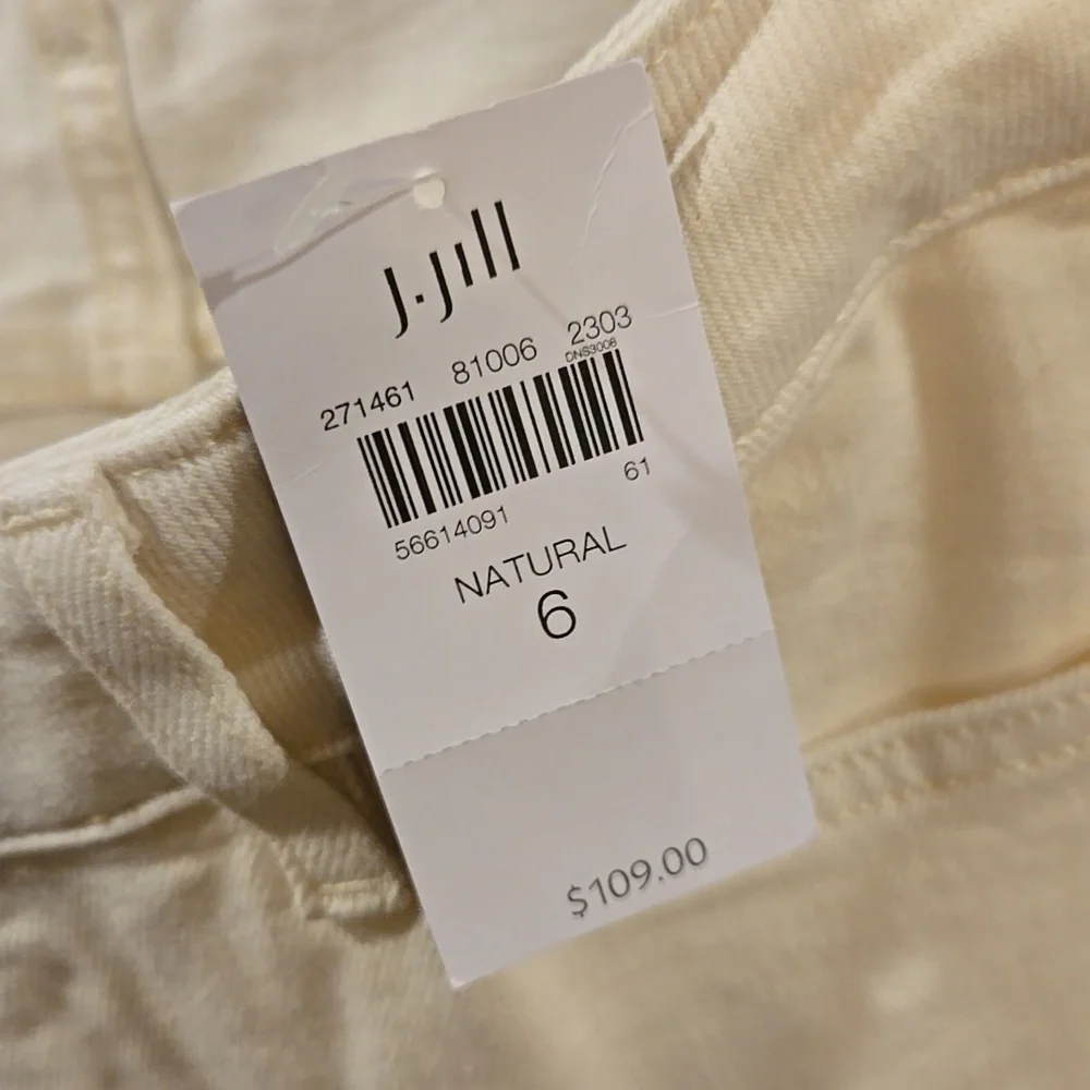 NWT J Jill Modern Slim Bootcut Natural White Cream - Picture 5 of 6